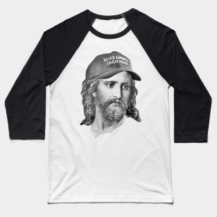 Vintage republican jesus 90s Black Baseball T-Shirt